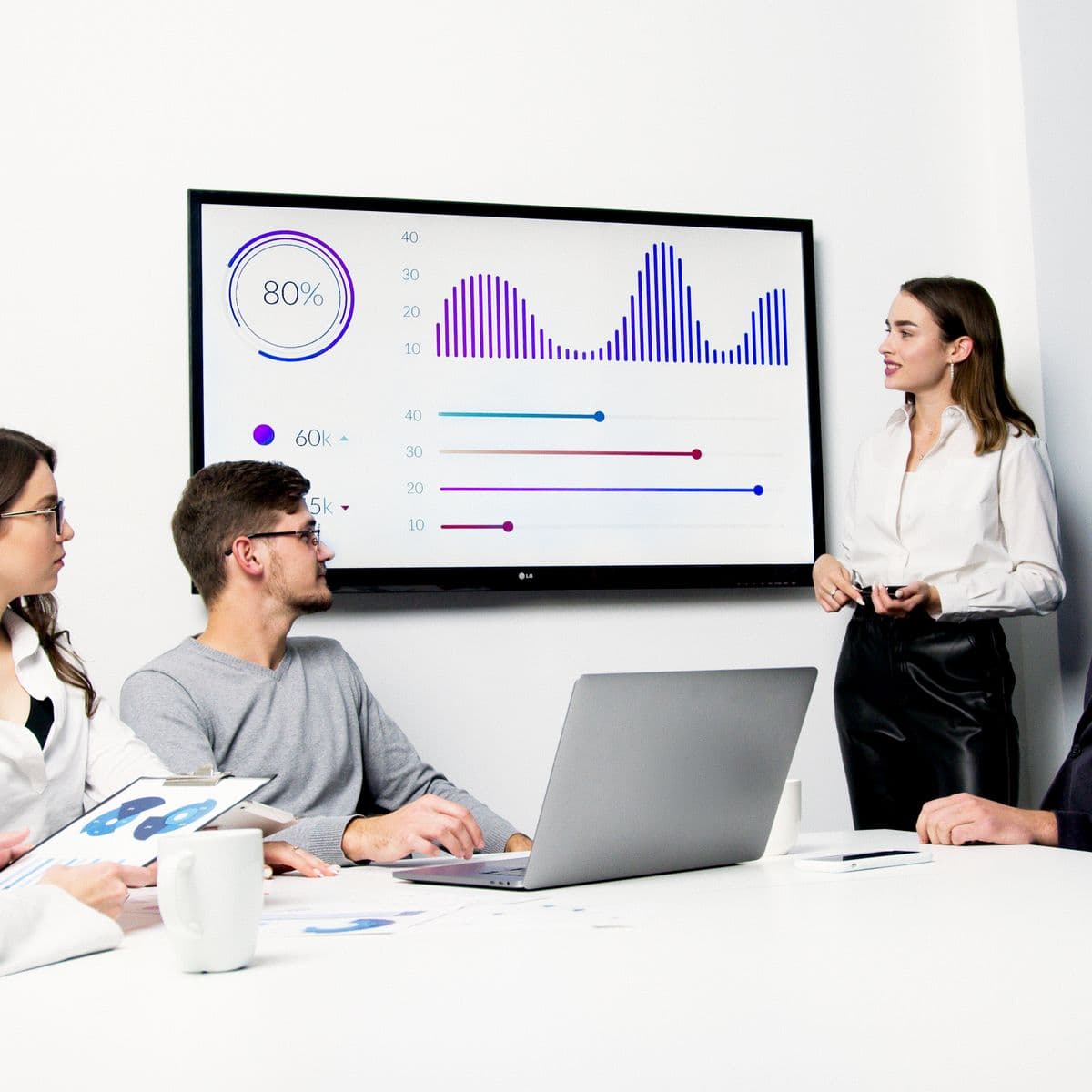 Paid media specialist analyzing ad performance metrics